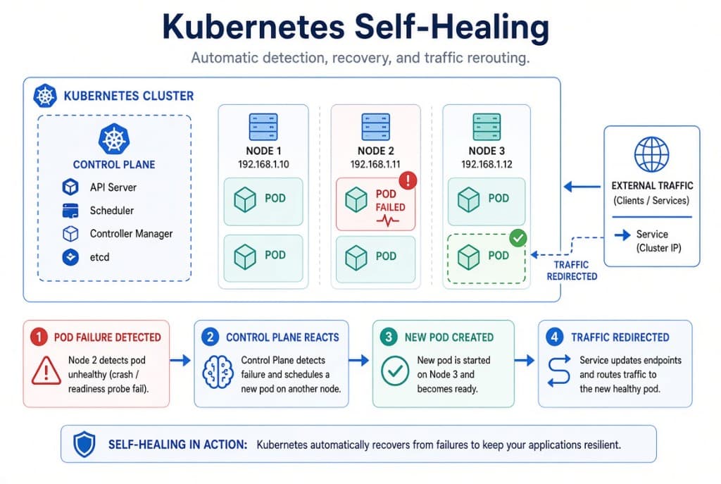 Kubernetes Self-Healing 동작 구조